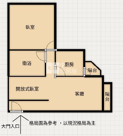 近省桃溫馨兩房車房屋室內格局與周邊環境