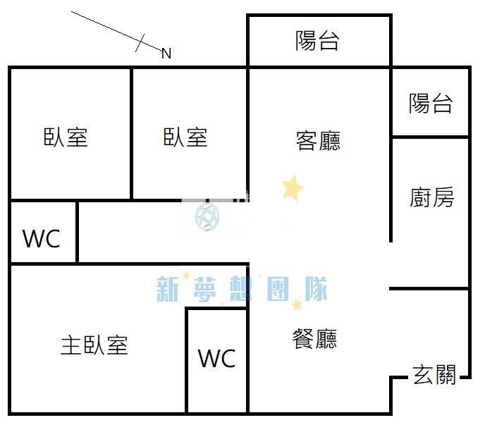 【新夢想】埔心低總價學區平車三房房屋室內格局與周邊環境