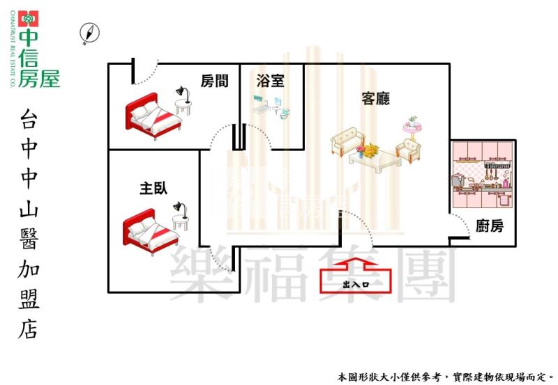科博館小資首購首選電梯美兩房房屋室內格局與周邊環境