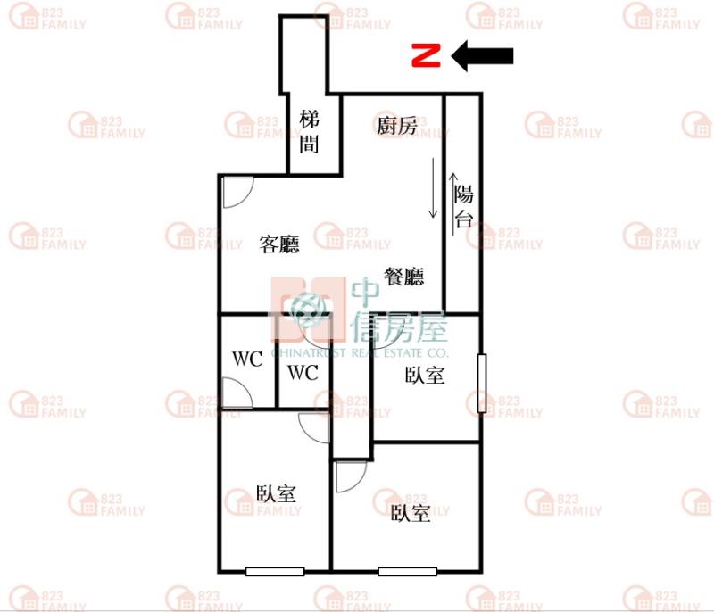 烏日首府大三房機能絕佳房屋室內格局與周邊環境
