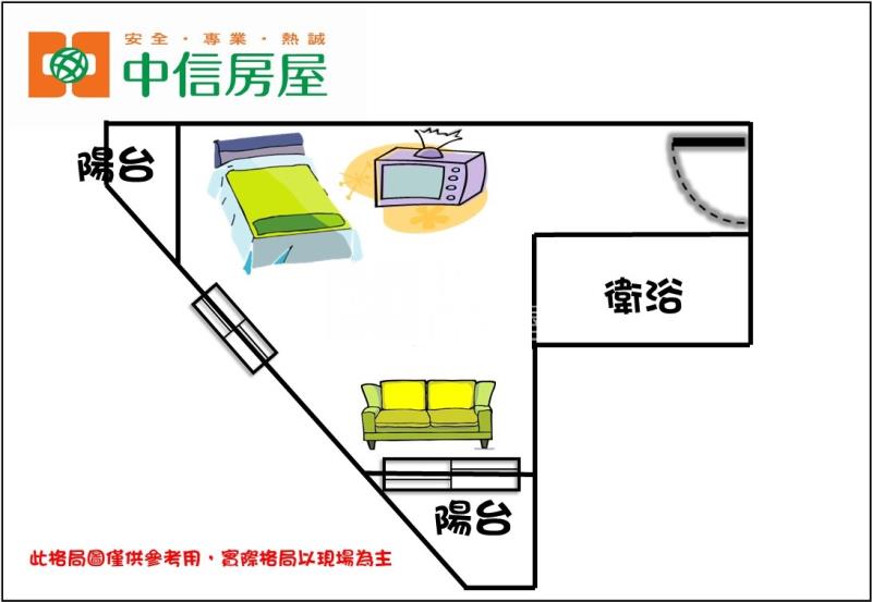 【新世紀】中正公園景觀辦公室+車位房屋室內格局與周邊環境