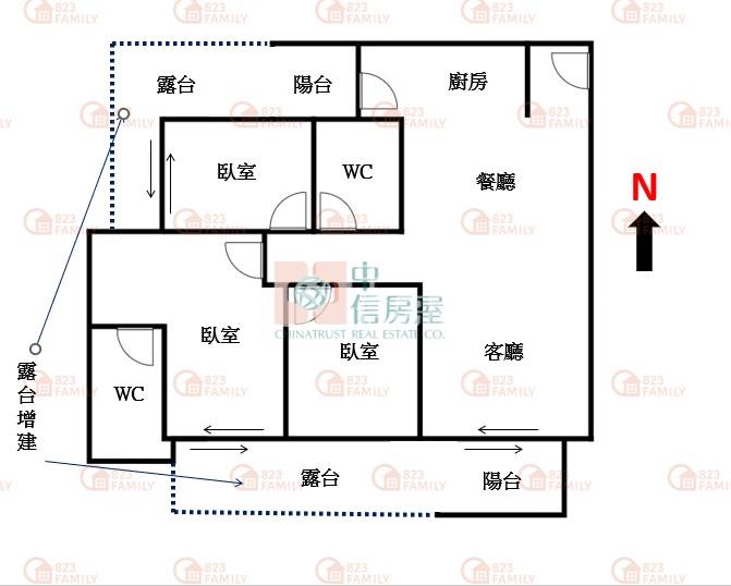 國泰美禾三房雙車朝南景觀角間露台戶房屋室內格局與周邊環境
