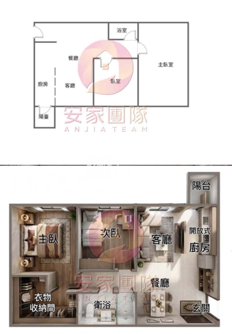 【安家】勝旺雲詠精緻兩房車房屋室內格局與周邊環境