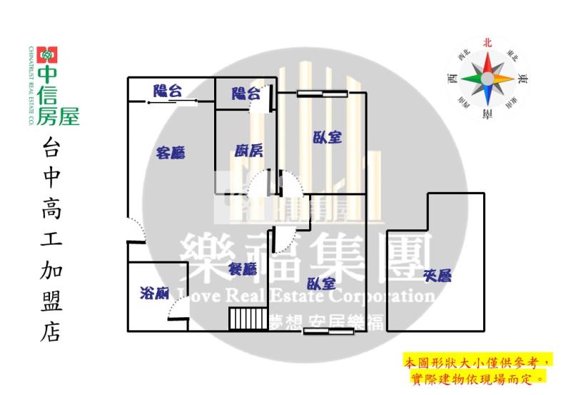 專簽工學商圈邊間採光大兩房房屋室內格局與周邊環境