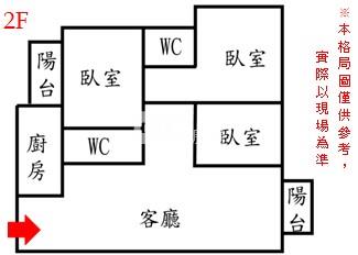 崇誨市場電梯三房房屋室內格局與周邊環境