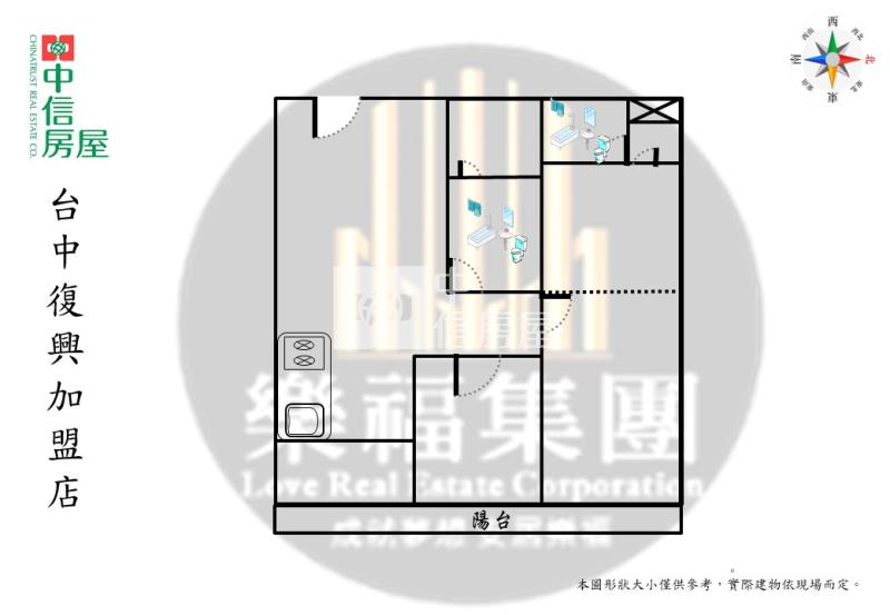 (泓瑞順世代)太原生活圈全新2房2衛平車房屋室內格局與周邊環境