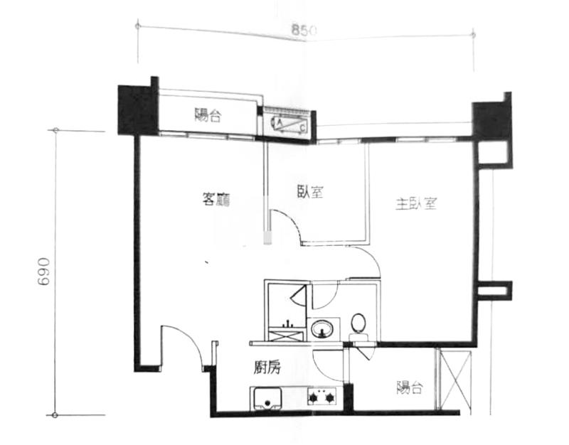 頭家學區｜櫻花知築全新兩房平車房屋室內格局與周邊環境
