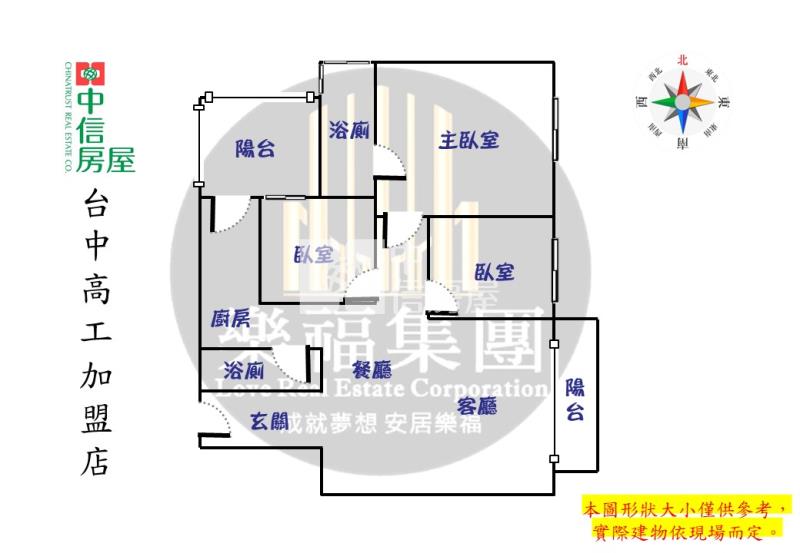 單元二樹禾院高質感三房平車樹梢戶房屋室內格局與周邊環境