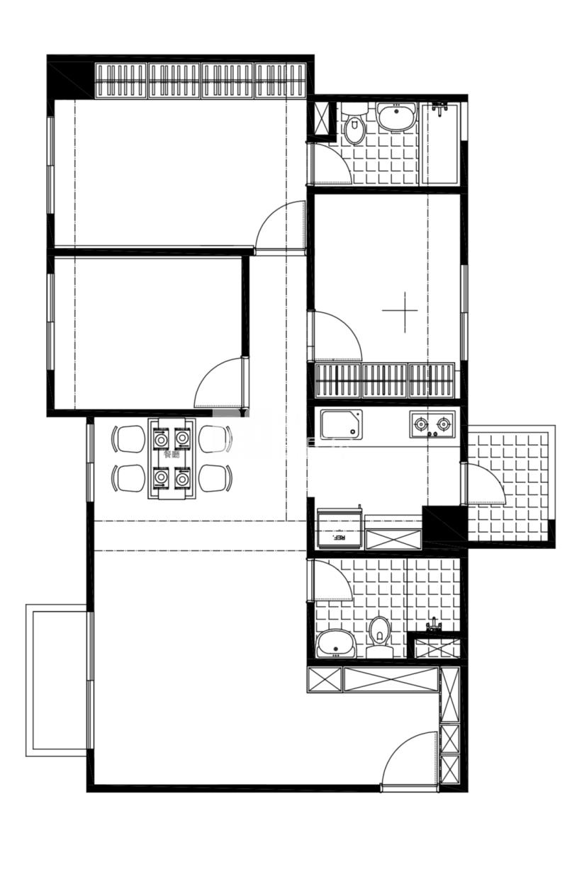 鴻築微風美3房車房屋室內格局與周邊環境