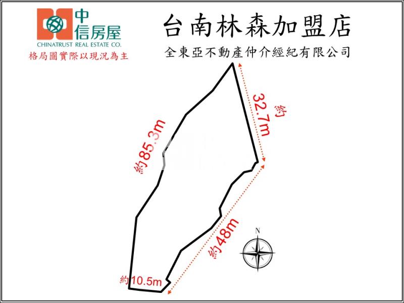 歸仁近高鐵大面寬438美農地房屋室內格局與周邊環境