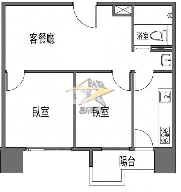 【星鑽】青埔國中-明日朗朗2房+車位房屋室內格局與周邊環境
