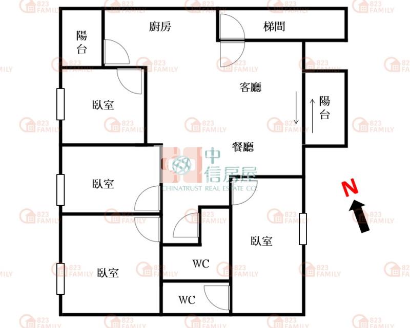 豐原成功商圈超值四房小資美寓房屋室內格局與周邊環境