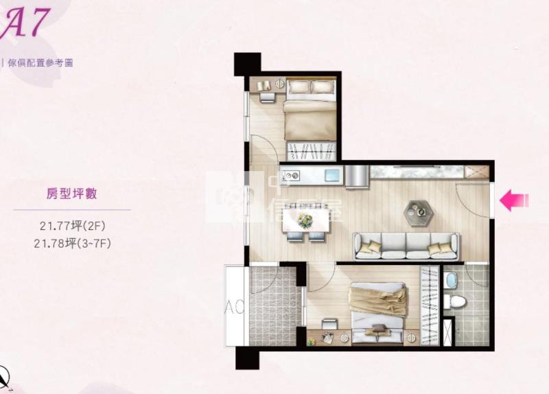 楊梅低總價全新兩房車房屋室內格局與周邊環境