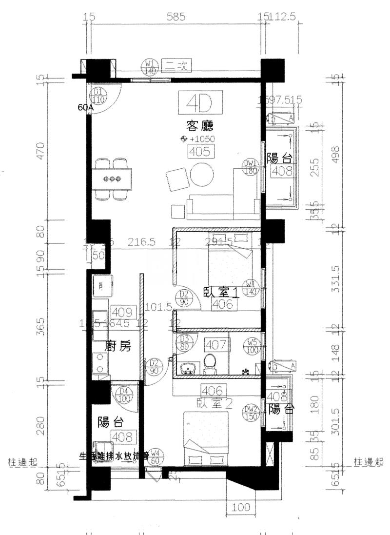 草屯全新兩房平車房屋室內格局與周邊環境