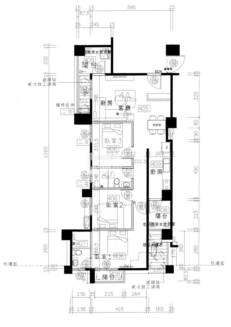 草屯全新三房平車房屋室內格局與周邊環境