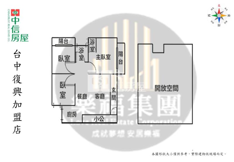 一點利市場四維國小捷運站5+6樓美三房房屋室內格局與周邊環境
