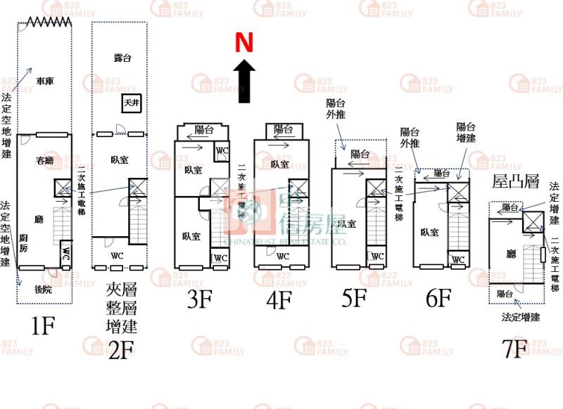 松強國小臨路雙車電梯別墅房屋室內格局與周邊環境