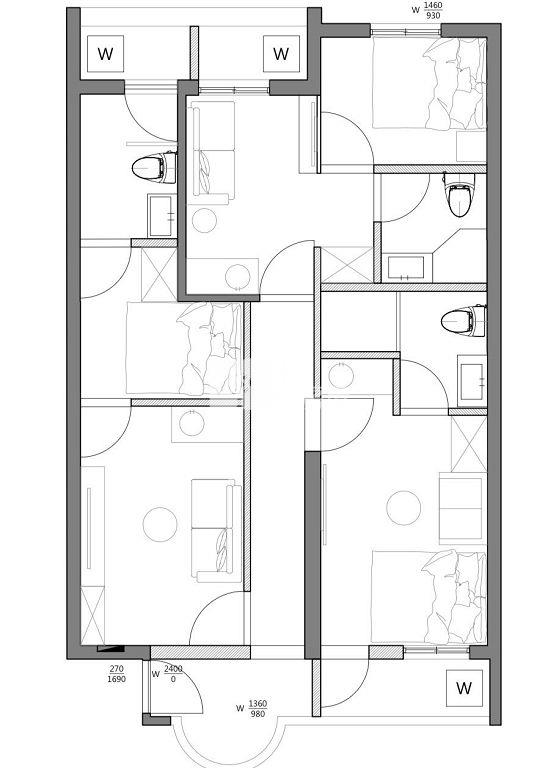 平鎮全新整理滿租精美套房(中信卓越團隊)房屋室內格局與周邊環境