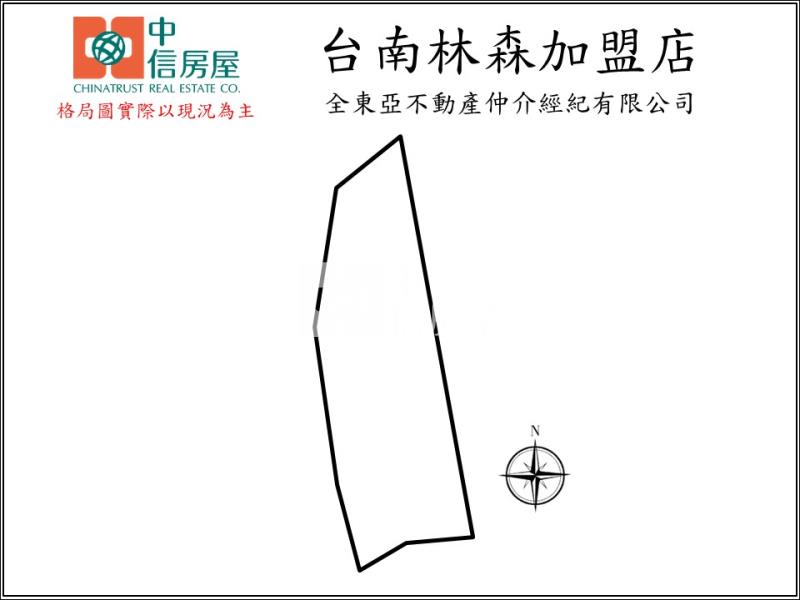 近南科善化庄內三角窗建地房屋室內格局與周邊環境