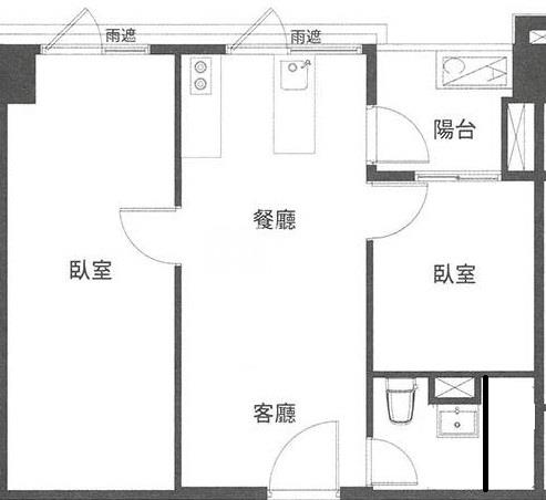 青埔A18無限景觀大2房+平車房屋室內格局與周邊環境