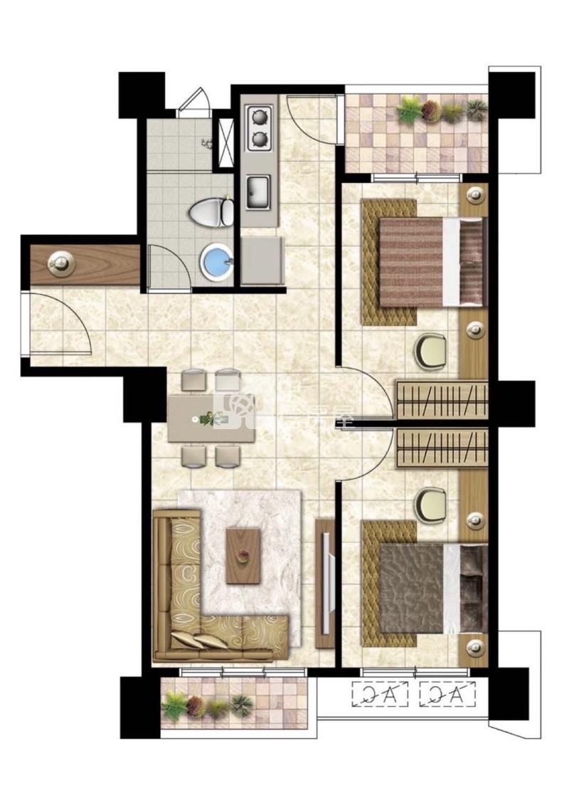 專任-觀音湖景景觀精美大二房車房屋室內格局與周邊環境