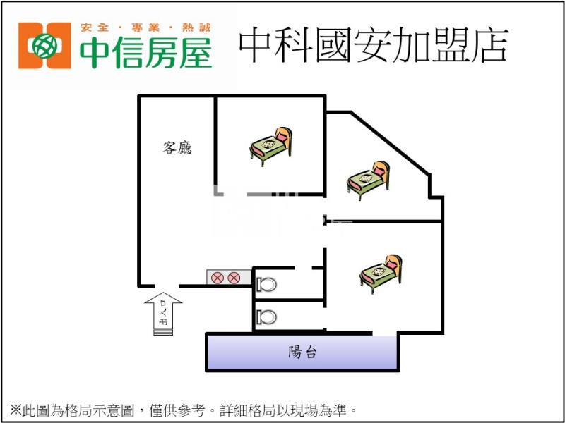南屯黎明路電梯美3房2衛房屋室內格局與周邊環境