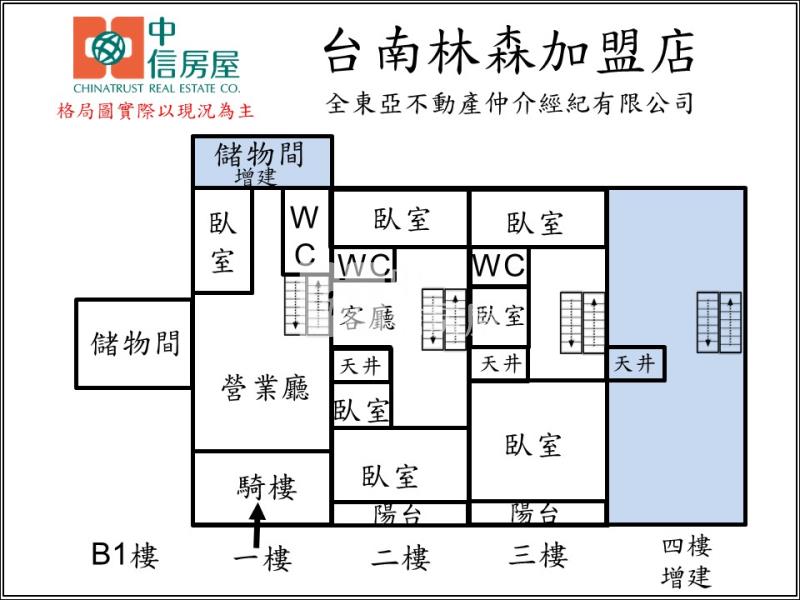 北區開元路正路面黃金店住房屋室內格局與周邊環境