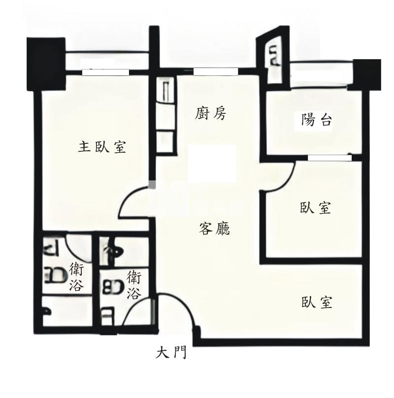 大園璟都未來城2+1房車房屋室內格局與周邊環境