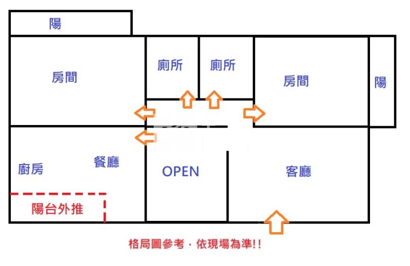 平鎮國中電梯大三房房屋室內格局與周邊環境
