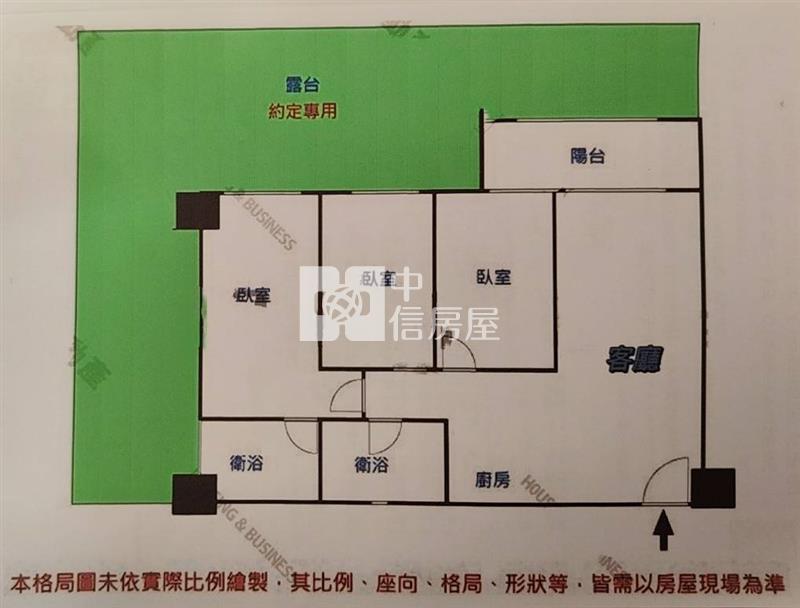 大園景都麗緻3房路車露臺戶房屋室內格局與周邊環境