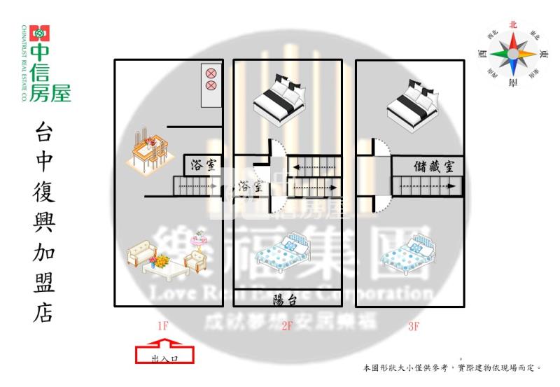 修平科技大學旁低總價透天房屋室內格局與周邊環境