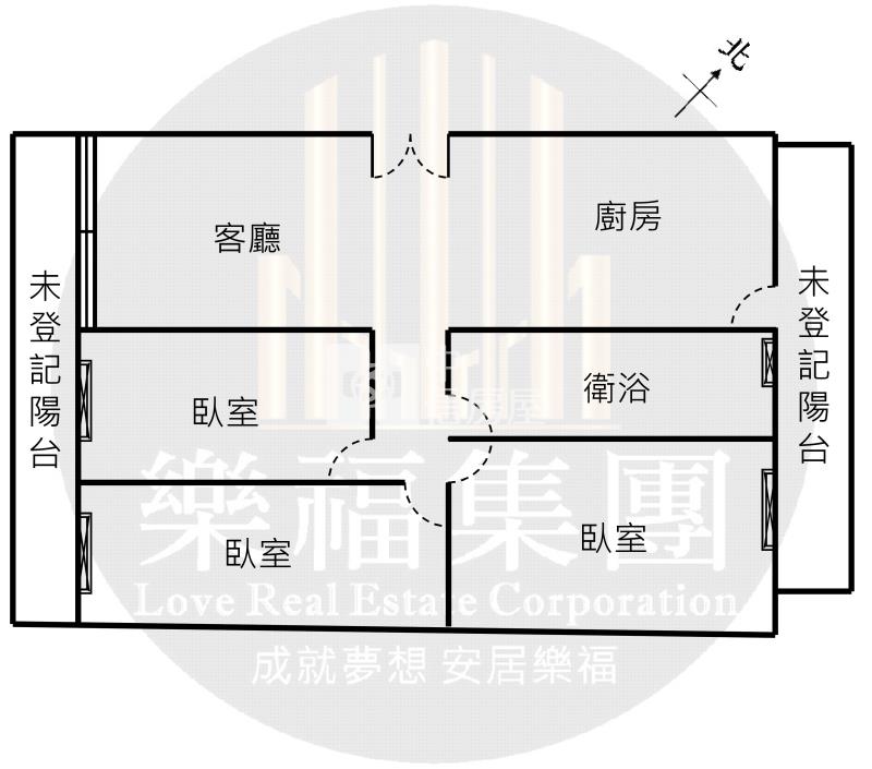 大智公園最俗成家三房房屋室內格局與周邊環境