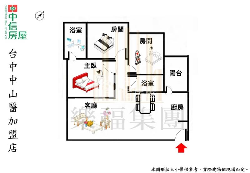 親家愛家高樓視野質感大3房平車房屋室內格局與周邊環境