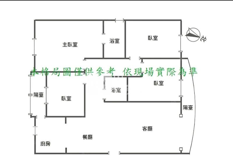 內壢高中景觀4房美華廈房屋室內格局與周邊環境