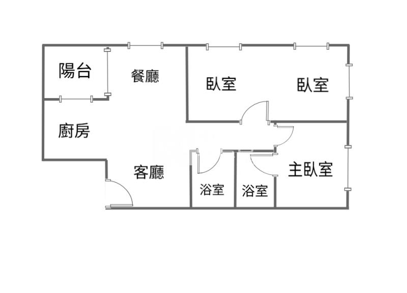 內壢交流道3房改2大房兩衛華廈房屋室內格局與周邊環境