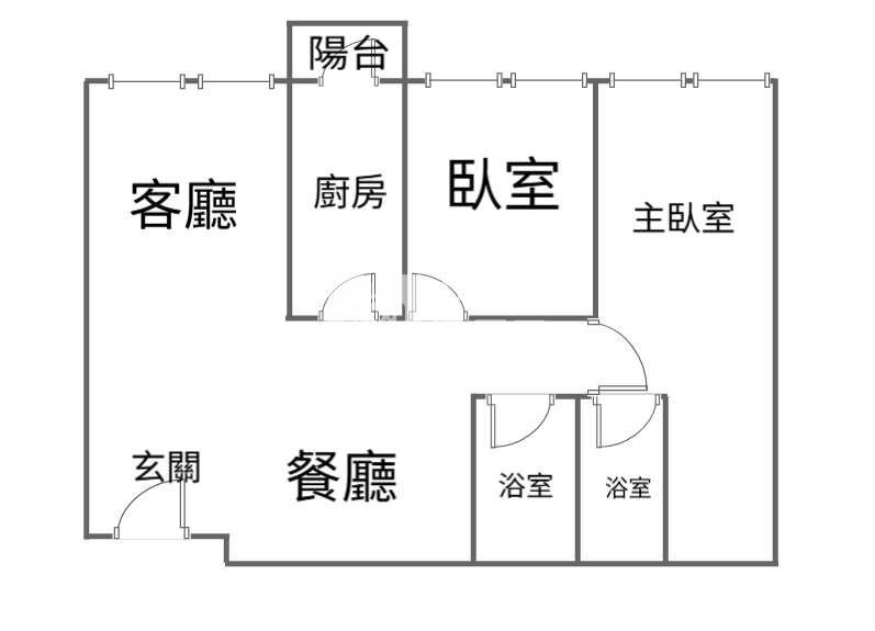 中壢健保局稀有✨大2房雙衛浴✨房屋室內格局與周邊環境