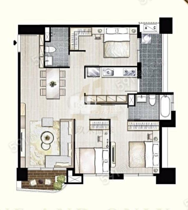 【玖禾】【專】青埔A18大華畔景觀3房雙車位房屋室內格局與周邊環境
