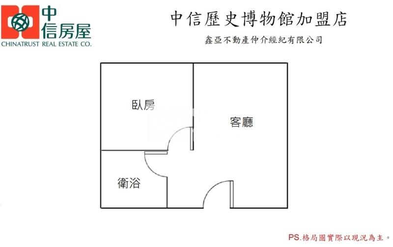 東方明珠一房一廳有平車套房房屋室內格局與周邊環境