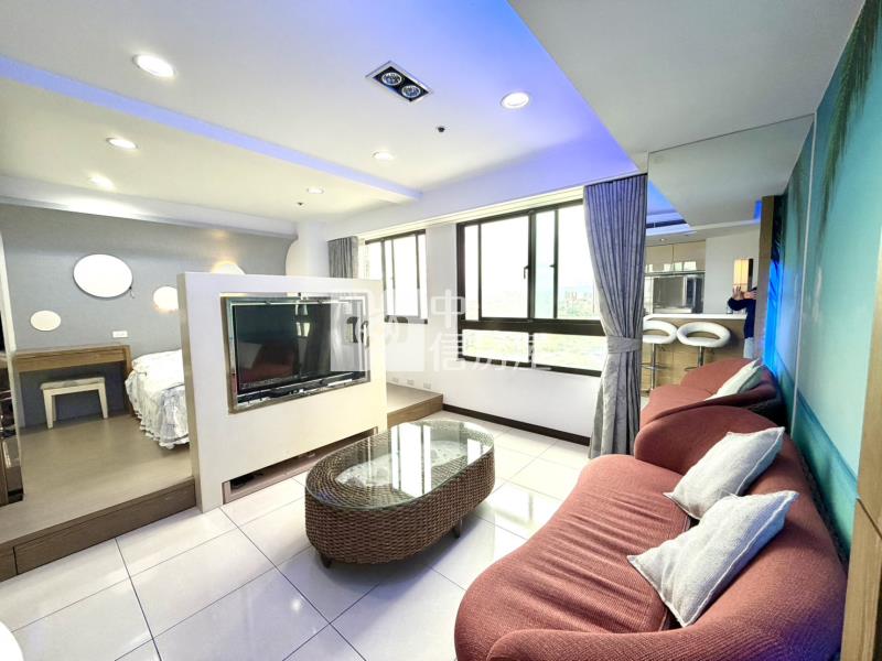 中壢市區美麗歐洲景觀1房1廳+機車位房屋室內格局與周邊環境