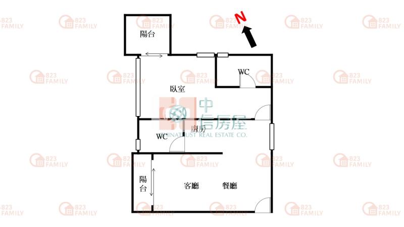 茂美洋境美2房空間宅房屋室內格局與周邊環境