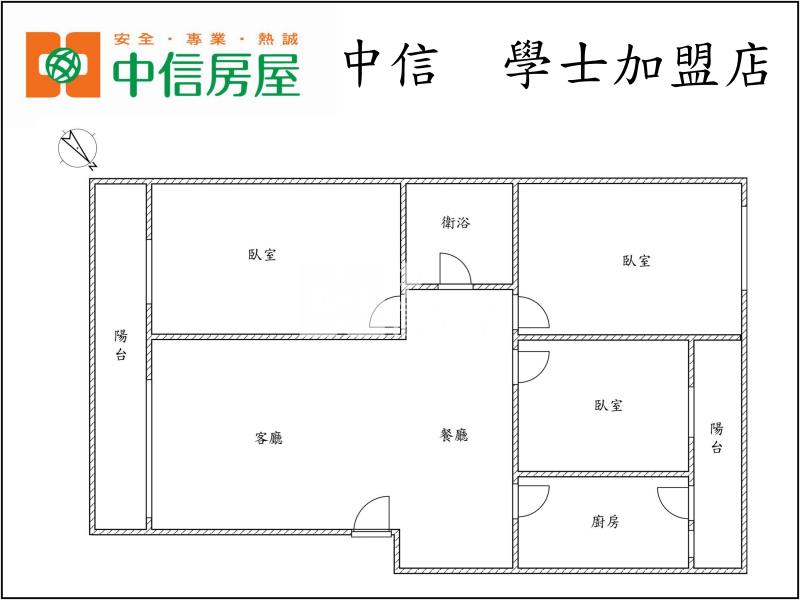 科博館、植物園旁★大三房/室內25坪美寓房屋室內格局與周邊環境
