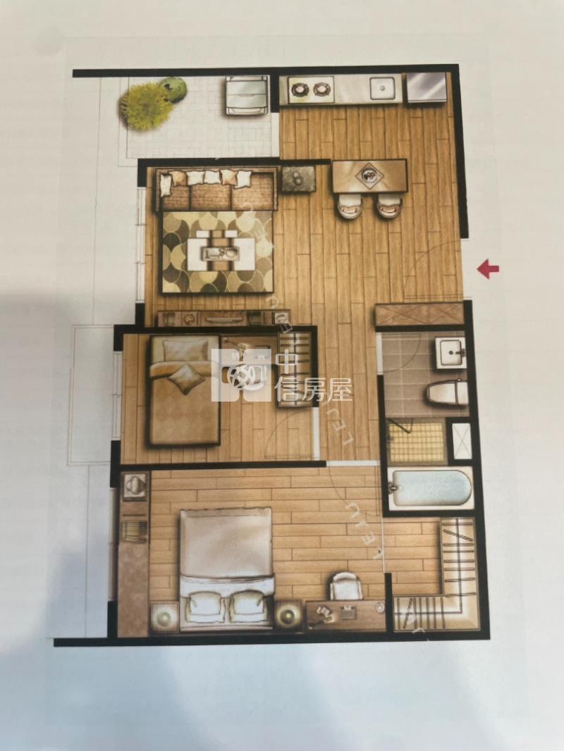 近八擴重劃區兩房車房屋室內格局與周邊環境