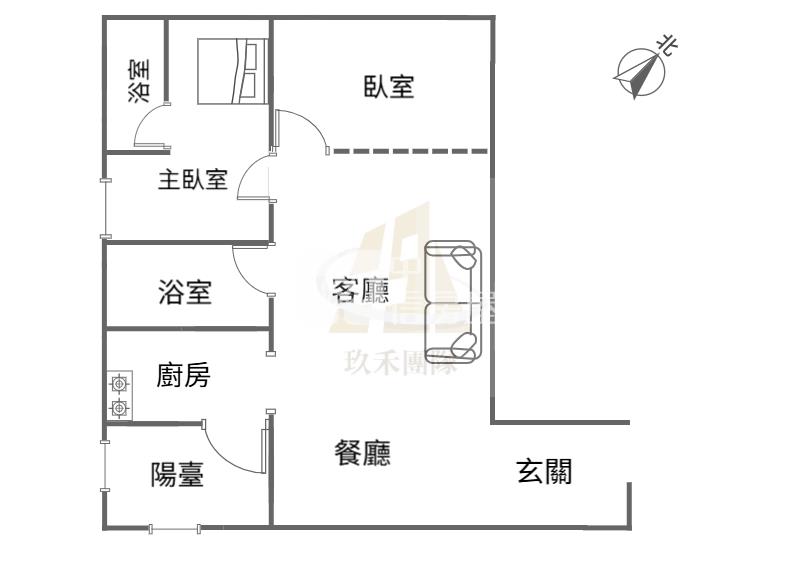 【玖禾】A19青埔國中精緻學區宅(三改二房＋平車)房屋室內格局與周邊環境