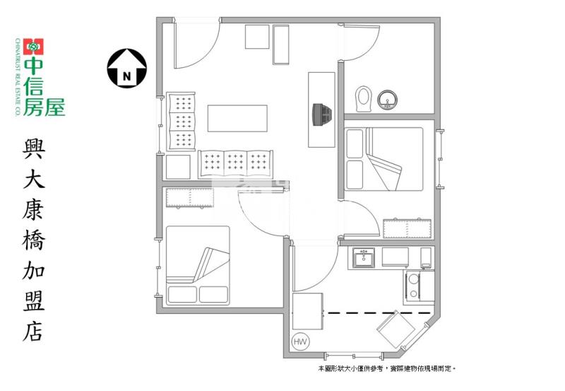 四維捷運/崇德商圈｜次頂樓三面採光視野電梯2房房屋室內格局與周邊環境