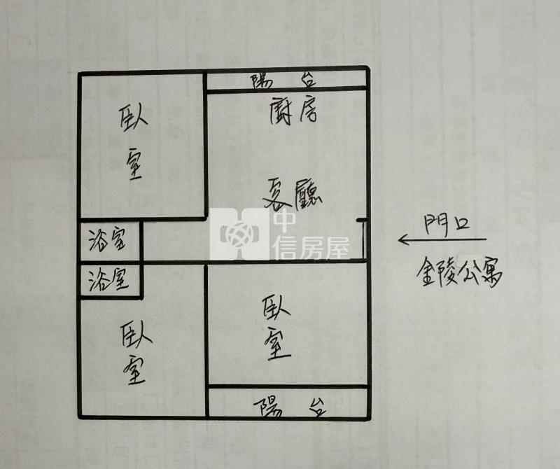 金陵路3房公寓房屋室內格局與周邊環境