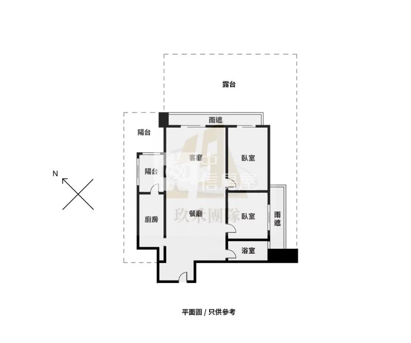 【玖禾】青埔竹風青田大露台兩房房屋室內格局與周邊環境