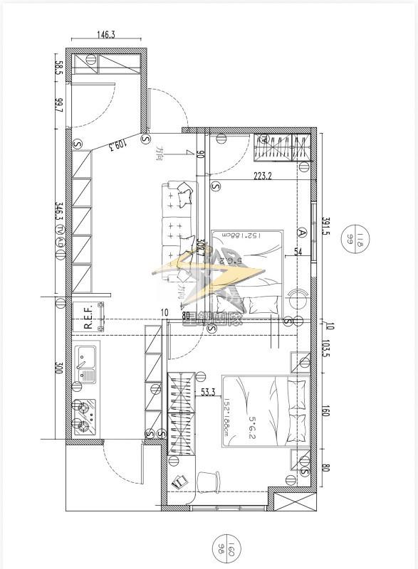 【星鑽】稀有文化商圈中壢交流道旁城市美2房房屋室內格局與周邊環境