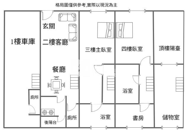 【專任】湖口車站孝親車庫美別墅房屋室內格局與周邊環境