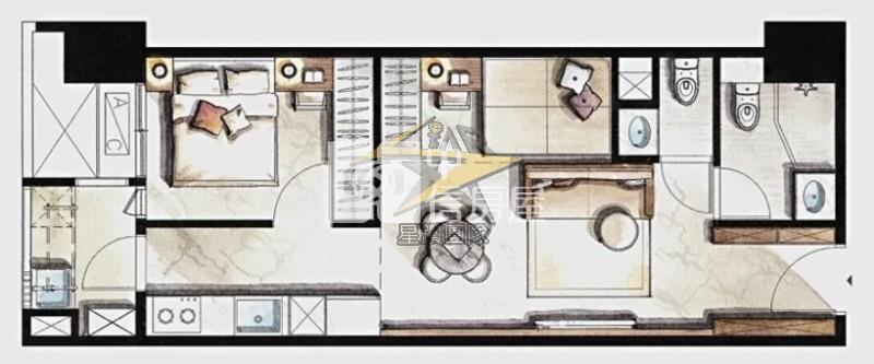 【星鑽】青埔A18燙金地段。亞昕喜徠登1+1房車房屋室內格局與周邊環境