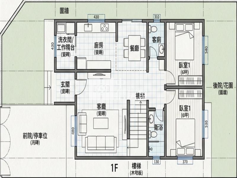渴望園區美式獨棟別墅房屋室內格局與周邊環境